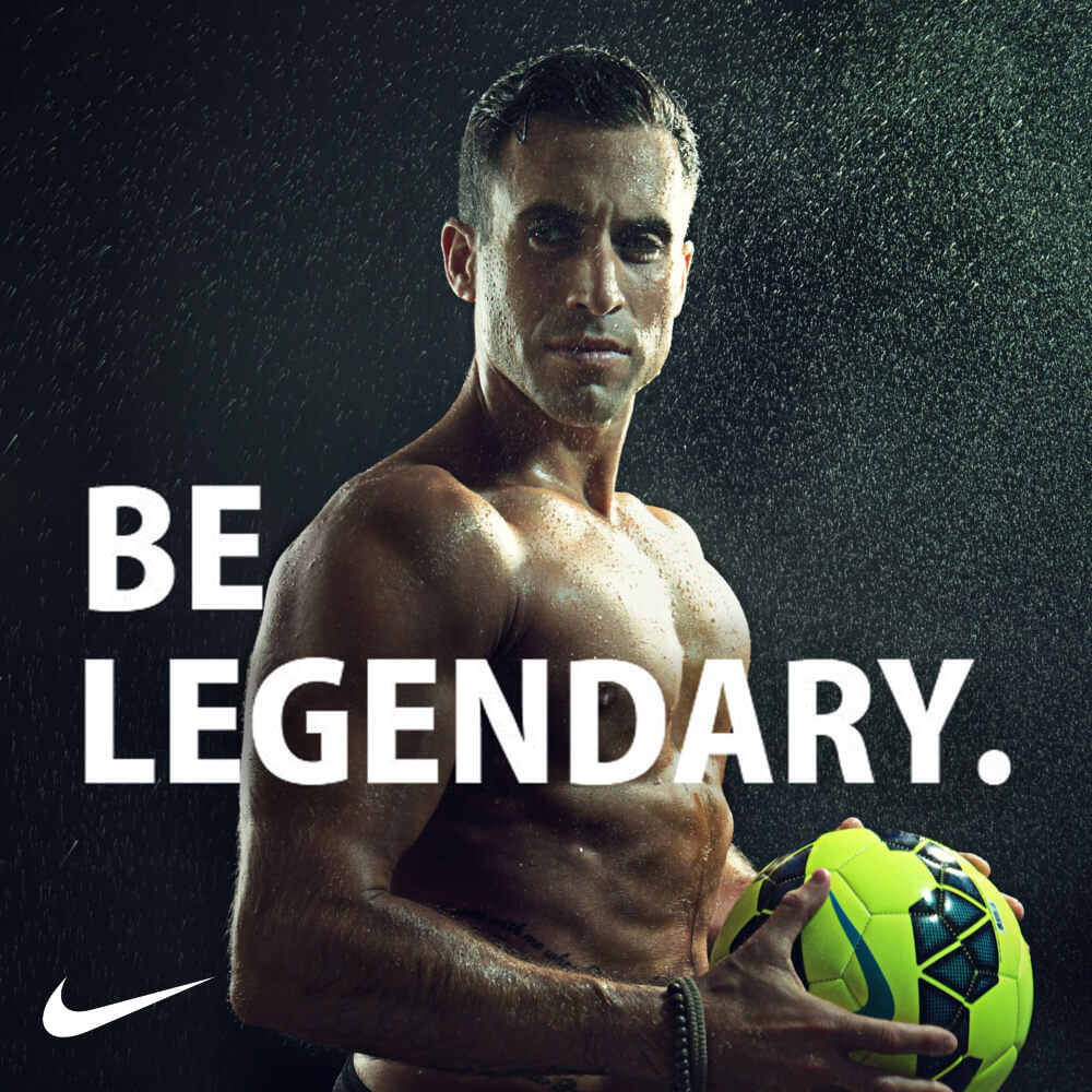 male celebrity model for nike