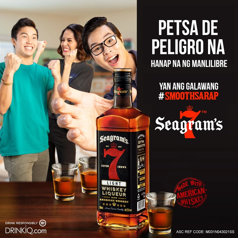 Seagrams 7 Whiskey campaign layout